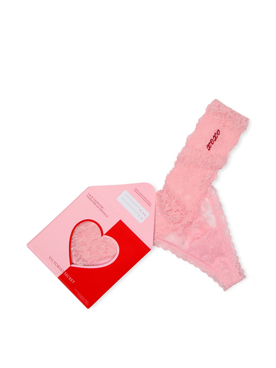 Мереживні cтрінги від Victoria’s Secret - Lacie Valentine Boxed Thong Panty
