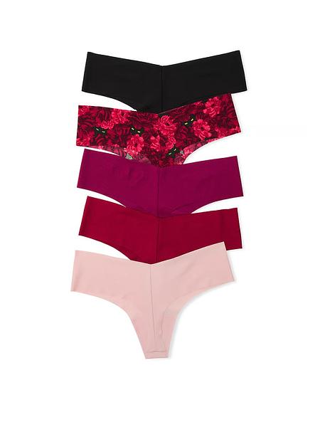 Набір стрінгів від Victoria's Secret 5-Pack No-Show Thong Panty Multi зображення