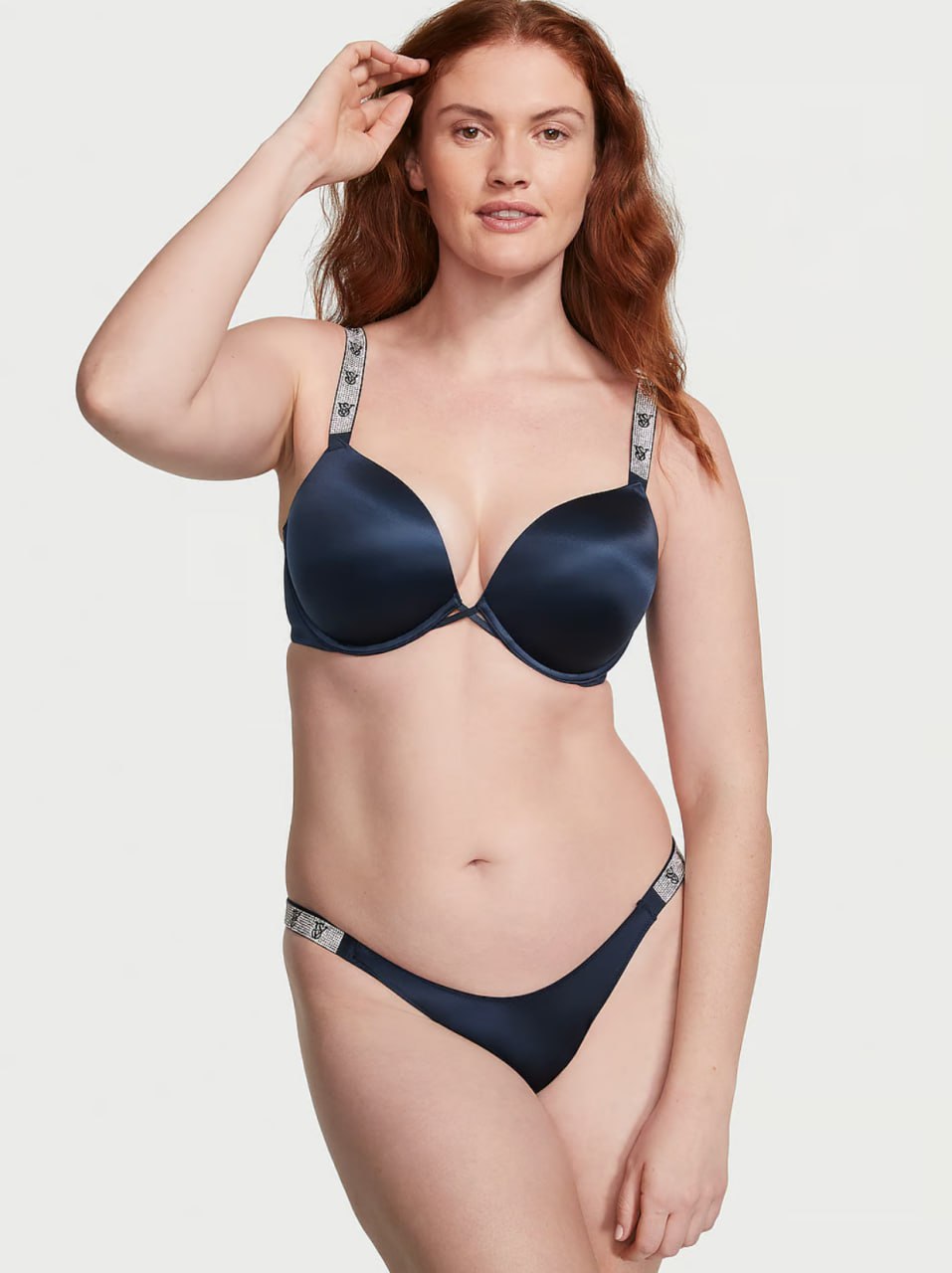 Трусики зі стразами від Victoria’s Secret - Shine Strap Brazilian Panty