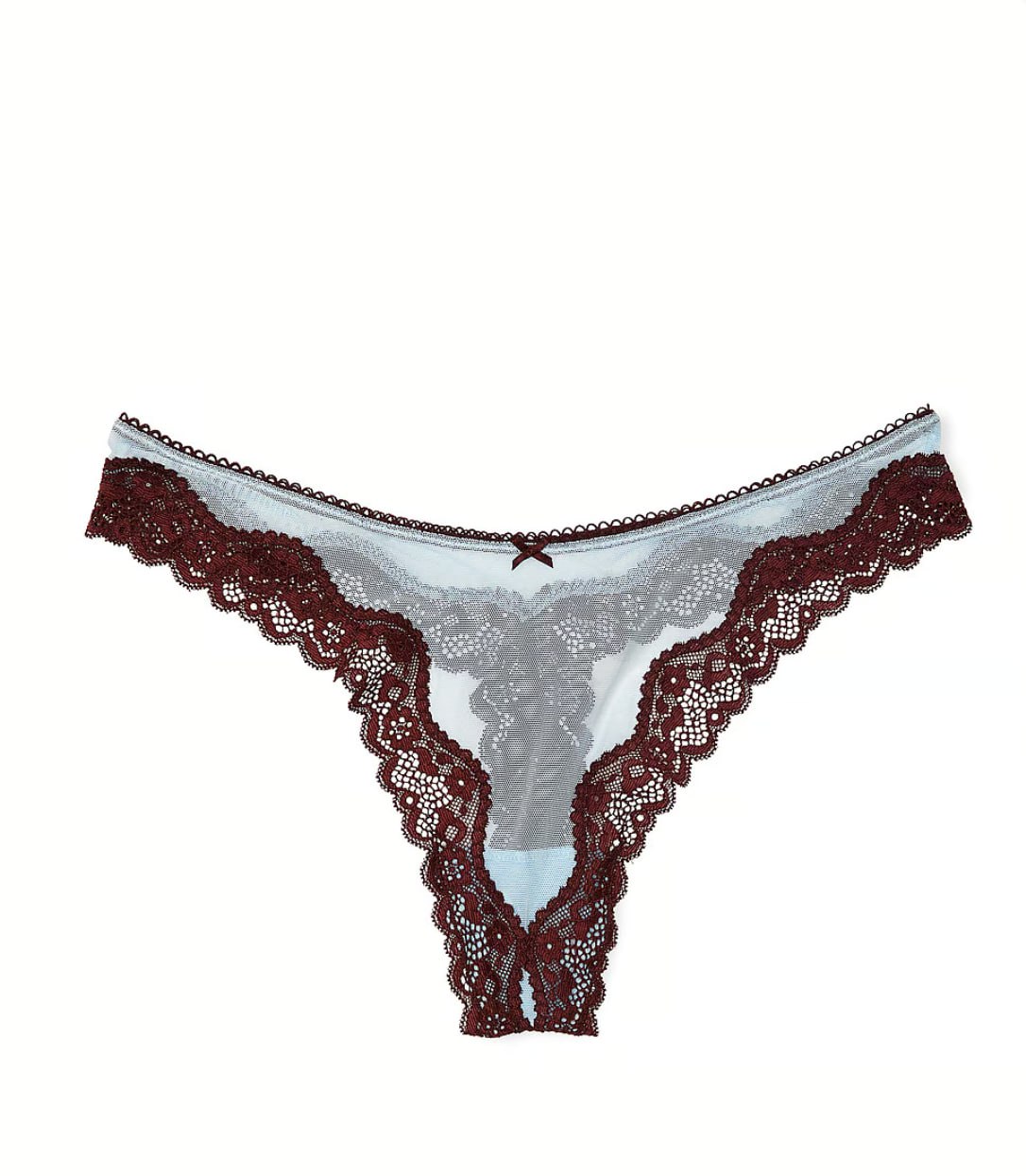Мереживні стрінги від Victoria’s Secret - Tease Mesh Lace-Trim High-Leg Thong Panty