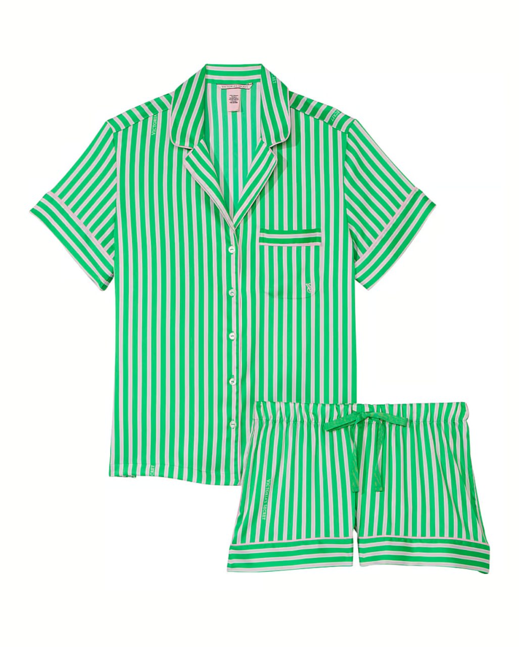 Сатинова піжама від Victoria's Secret - Satin Short Pajama Set