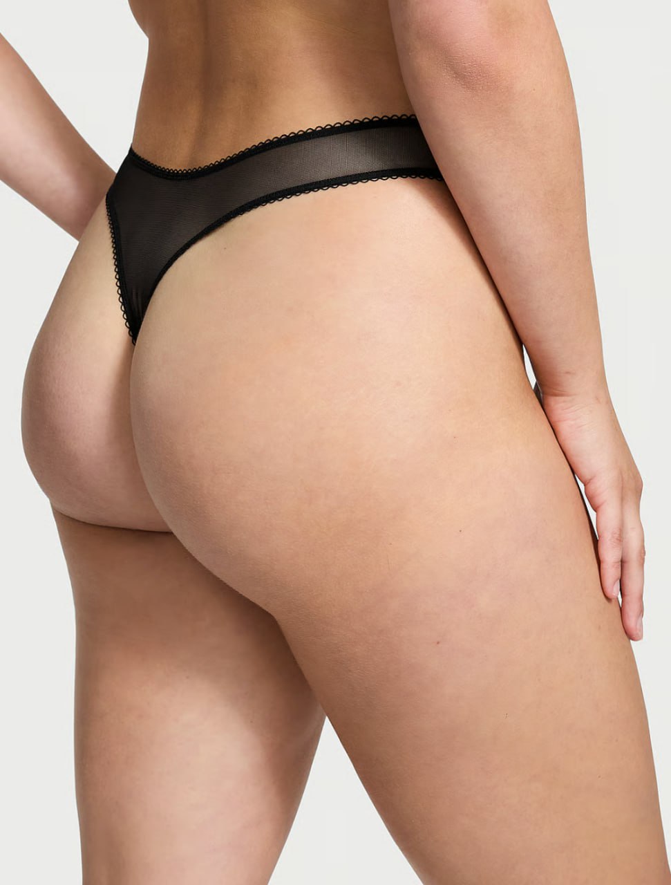 Стрінги з вишивкою від Victoria’s Secret - Flirty Mesh Thong Panty