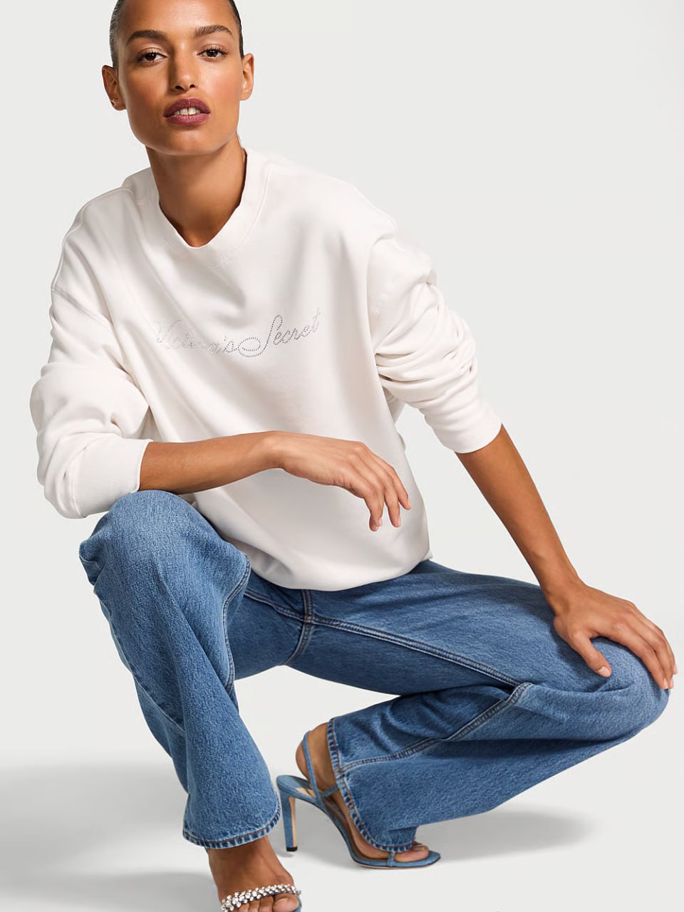 Жіночий світшот Victoria's Secret - Effortless Fleece Crewneck Sweatshirt