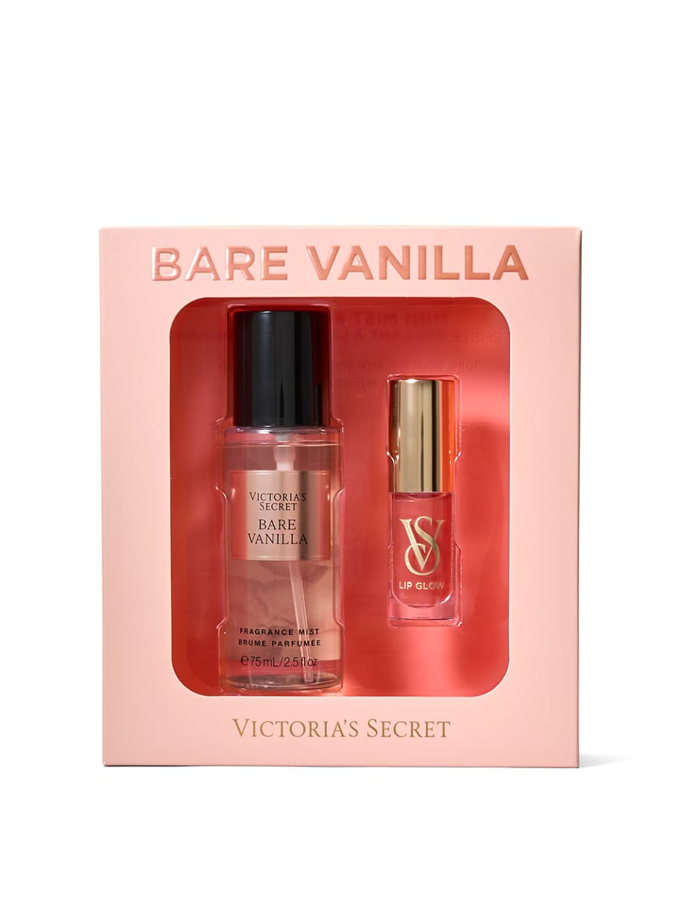 Подарунковий набір від Victoria's Secret - Bare vanilla & Clear Lip Glow