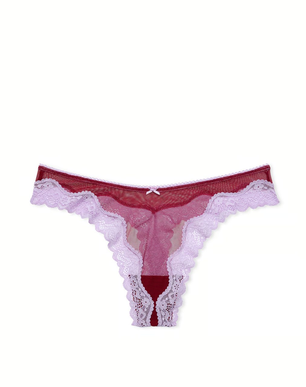 Мереживний комплект від Victoria’s Secret бюстгальтер + 2 пари трусиків  - Tease Unlined Demi Bra / Tease Mesh Lace-Trim Cheeky and Thong Panty 