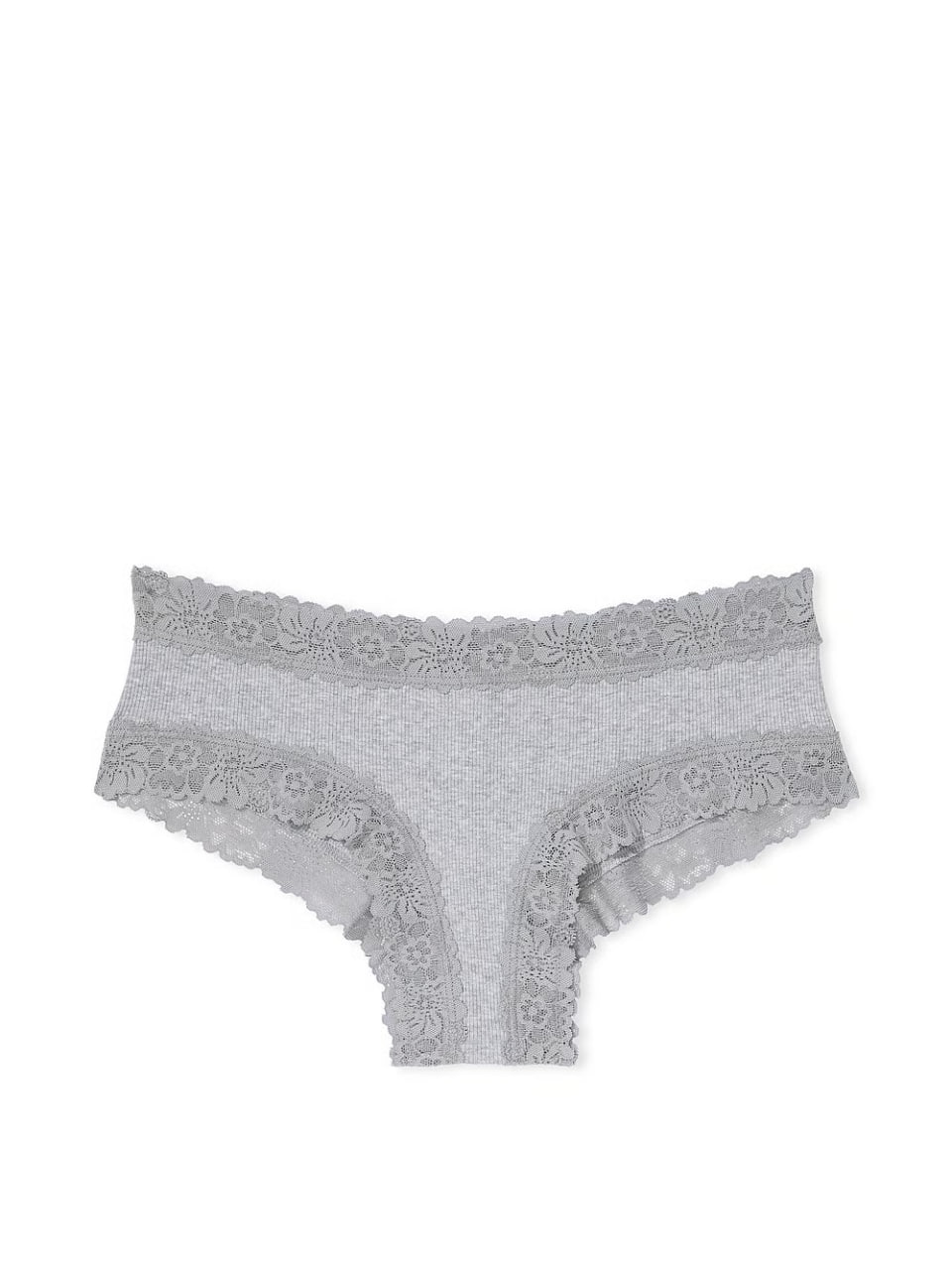 Жіночі трусики з принтом та мереживом від PINK - Wink Lace-Trim Cheeky Panty