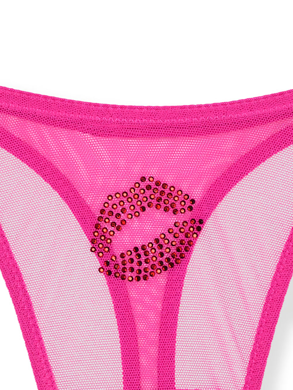 Стрінги зі стразами від Victoria's Secret Flirty Mesh Shine Strap Thong Panty