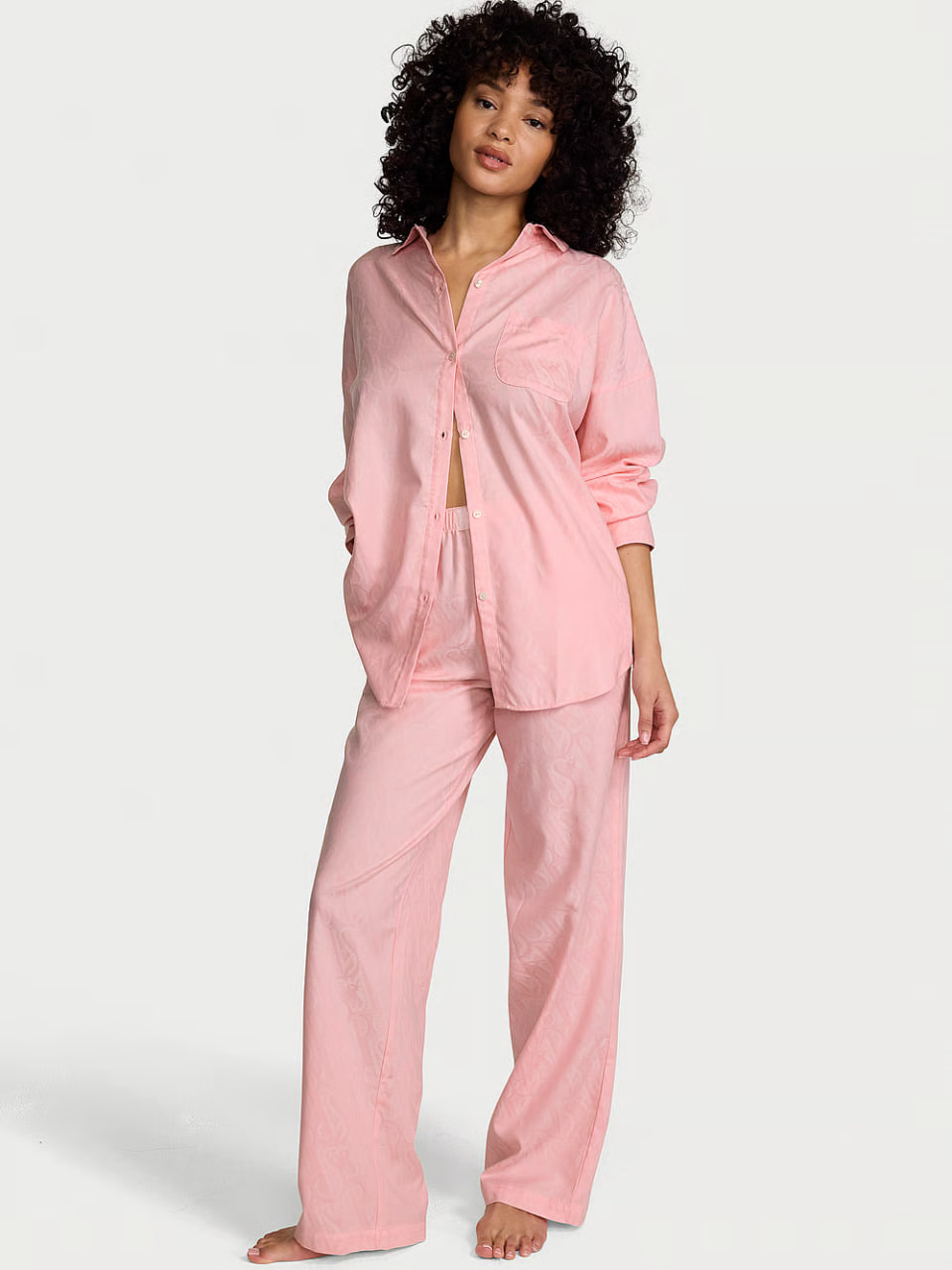 Жіноча піжама Victoria's Secret  - Modal-Cotton Long Pajama Set 