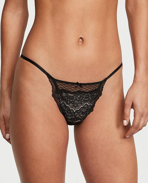 Мереживні трусики від Victoria’s Secret - Lace & Mesh String Bikini Panty зображення