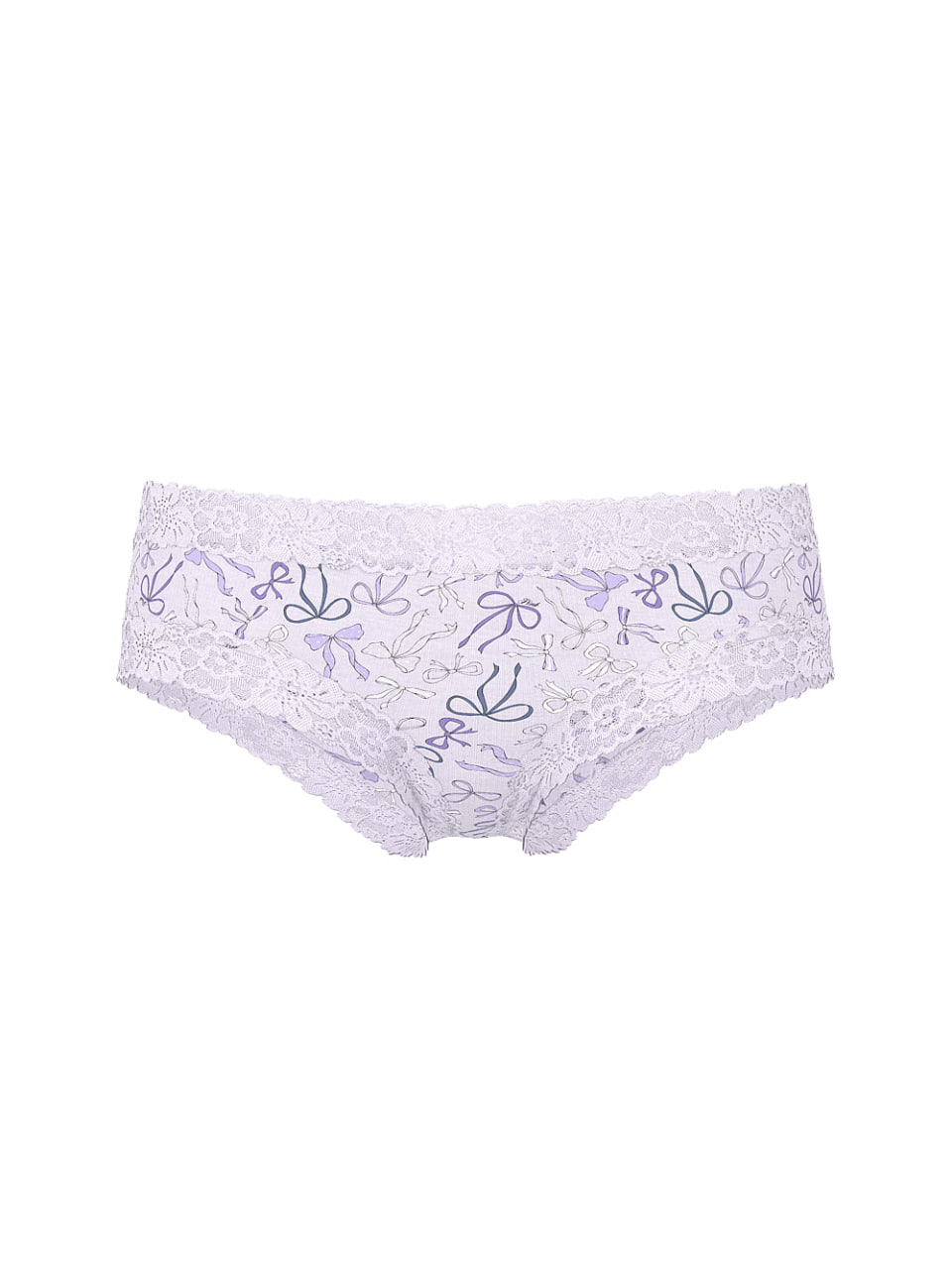 Жіночі трусики з принтом та мереживом від PINK - Wink Lace-Trim Cheeky Panty