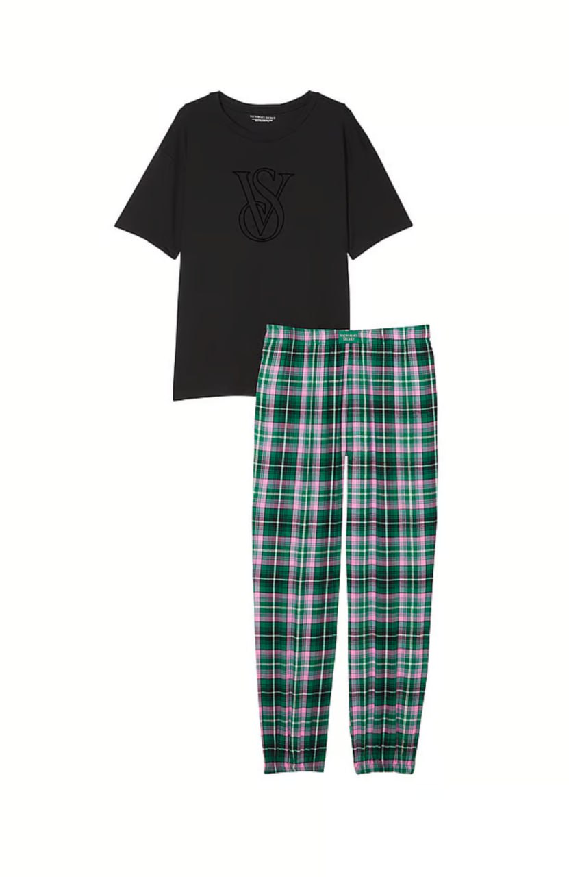Піжама від Victoria's Secret - Flannel Jogger Tee-jama set 