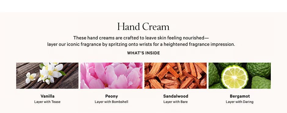Подарунковий набір кремів для рук Victoria's Secret - Set 4-Piece Hand Cream Gift Set