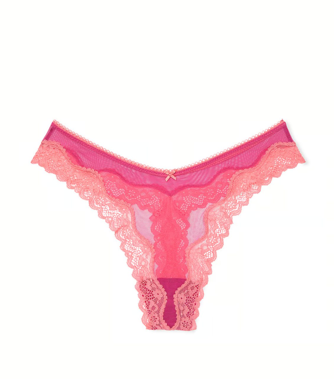 Мереживні стрінги від Victoria’s Secret - Tease Mesh Lace-Trim High-Leg Thong Panty