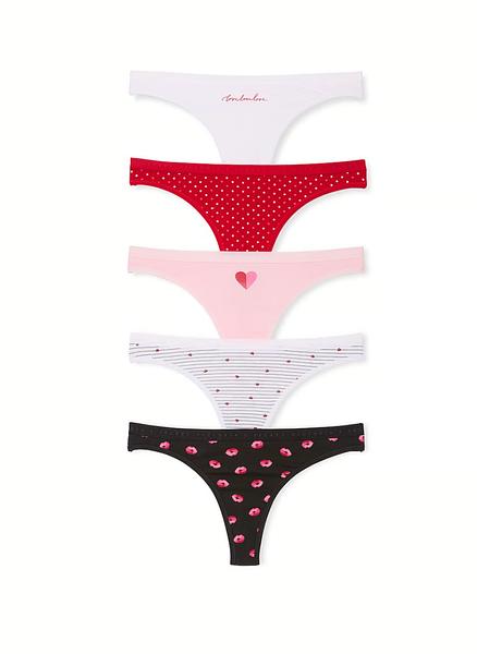 Набір стрінгів від Victoria's Secret -  5-Pack Stretch Cotton Thong Panties зображення