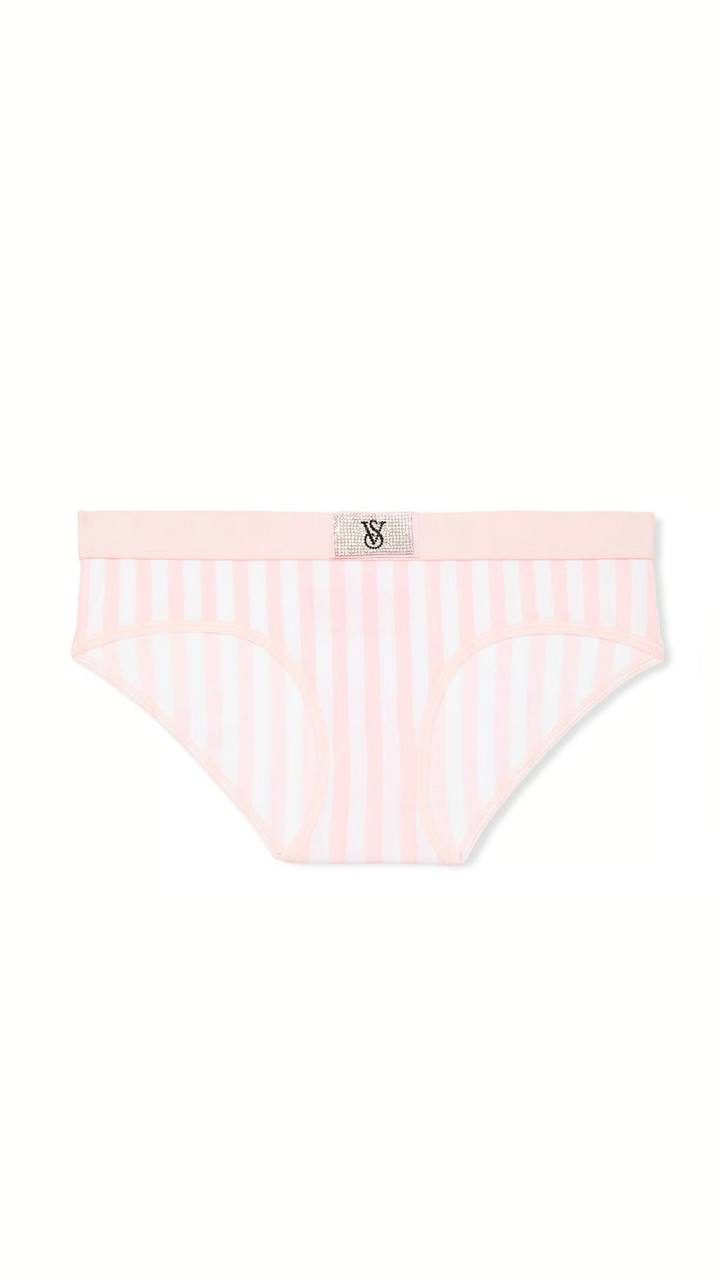 Трусики з блискучим логотипом від Victoria’s Secret - Logo Cotton Shine Patch Hiphugger Panty