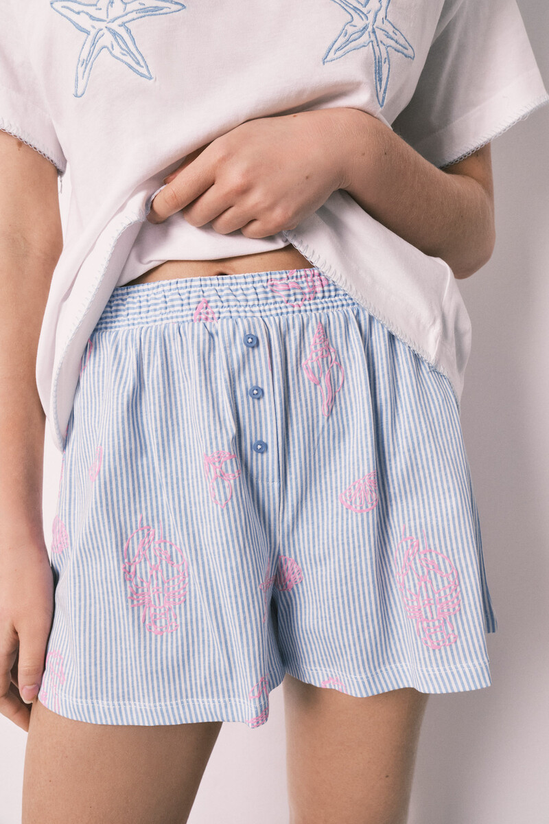 Жіноча коротка піжама з морськими зірками Women'Secret Starfish