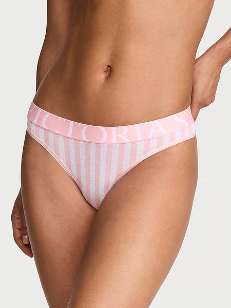 Cтрінги з логотипом від Victoria’s Secret - Exploded Logo Cotton Thong Panty зображення
