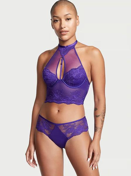 Мереживні трусики від Victoria’s Secret - Fishnet Floral Cheeky Panty зображення