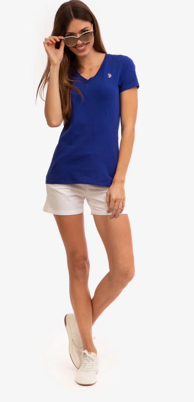 Футболка з V-подібним вирізом U.S. Polo Assn