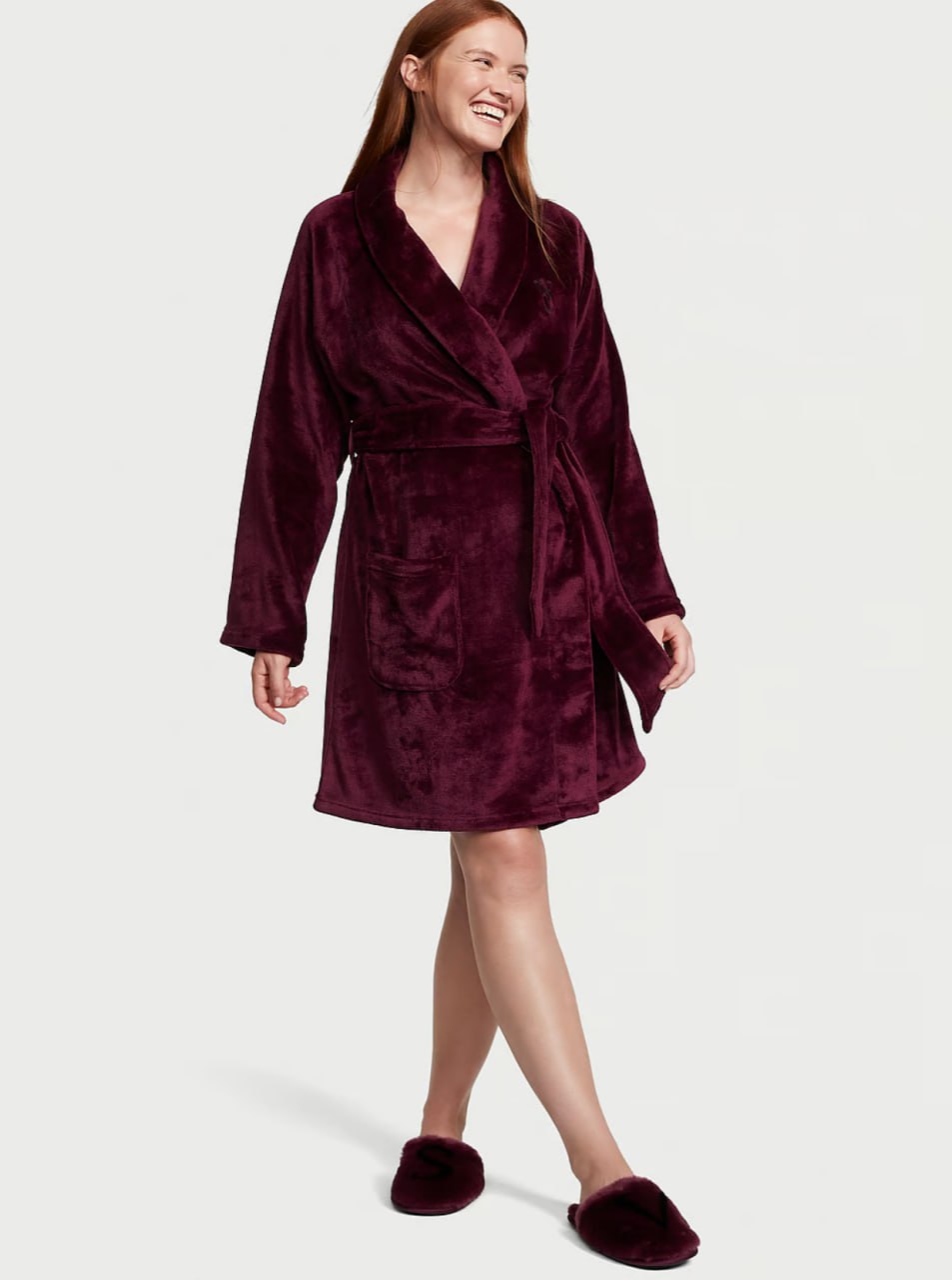Плюшевий халат від Victoria's Secret Short Cozy Robe 
