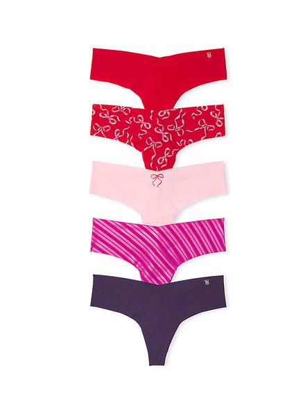 Набір стрінгів від Victoria's Secret 5-Pack No-Show Thong Panty Multi зображення