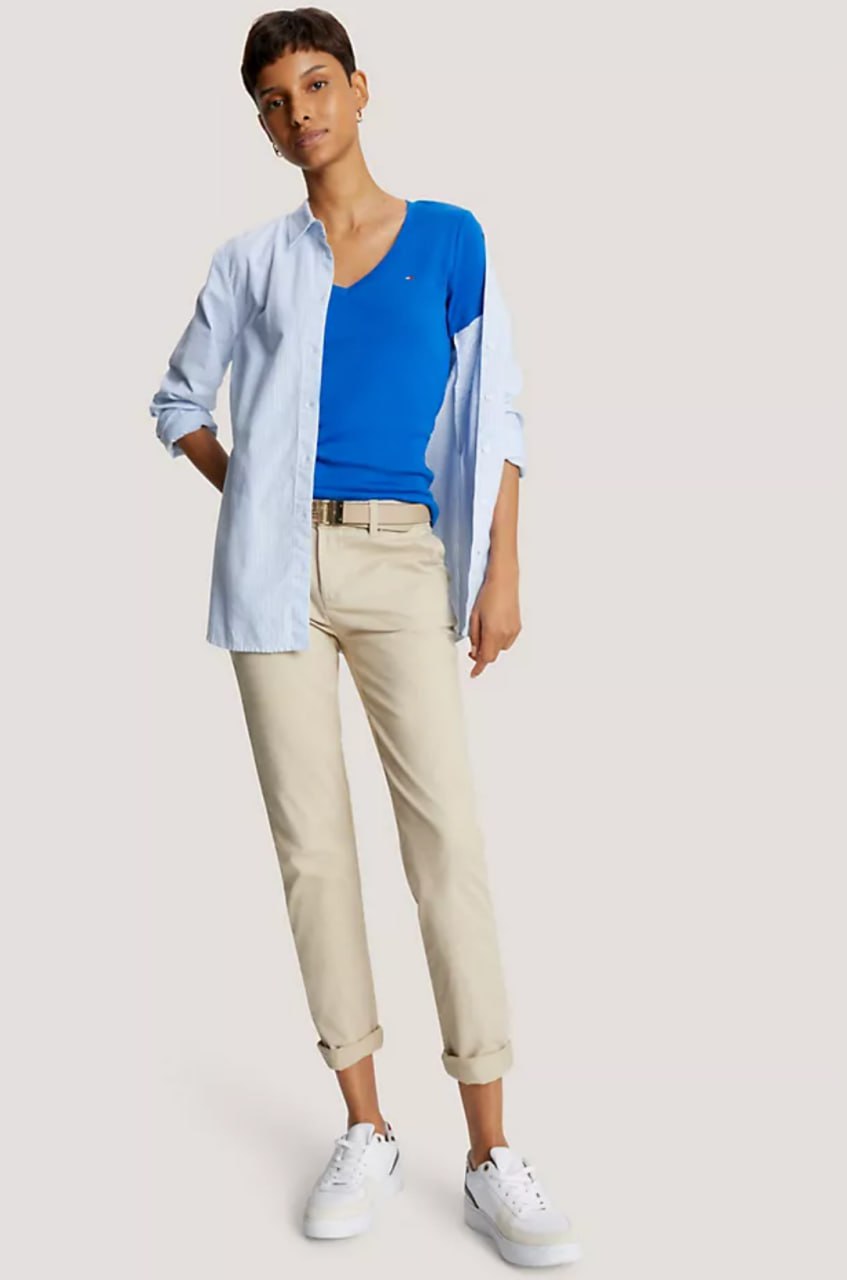 Жіноча футболка Tommy Hilfiger V-Neck T-Shirt