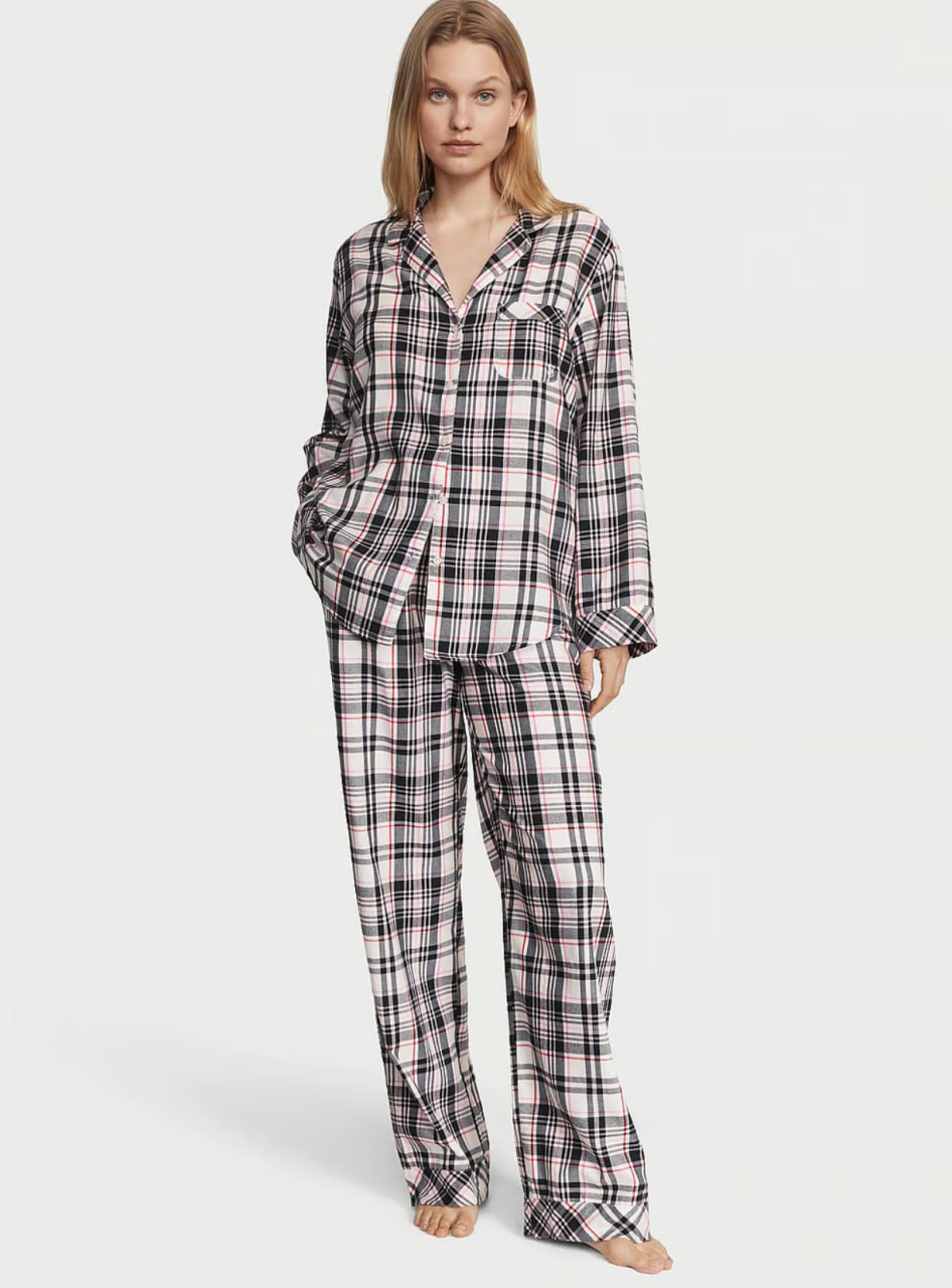 Піжамний комплект від Victoria's Secret - Flannel Long Pajama Set  