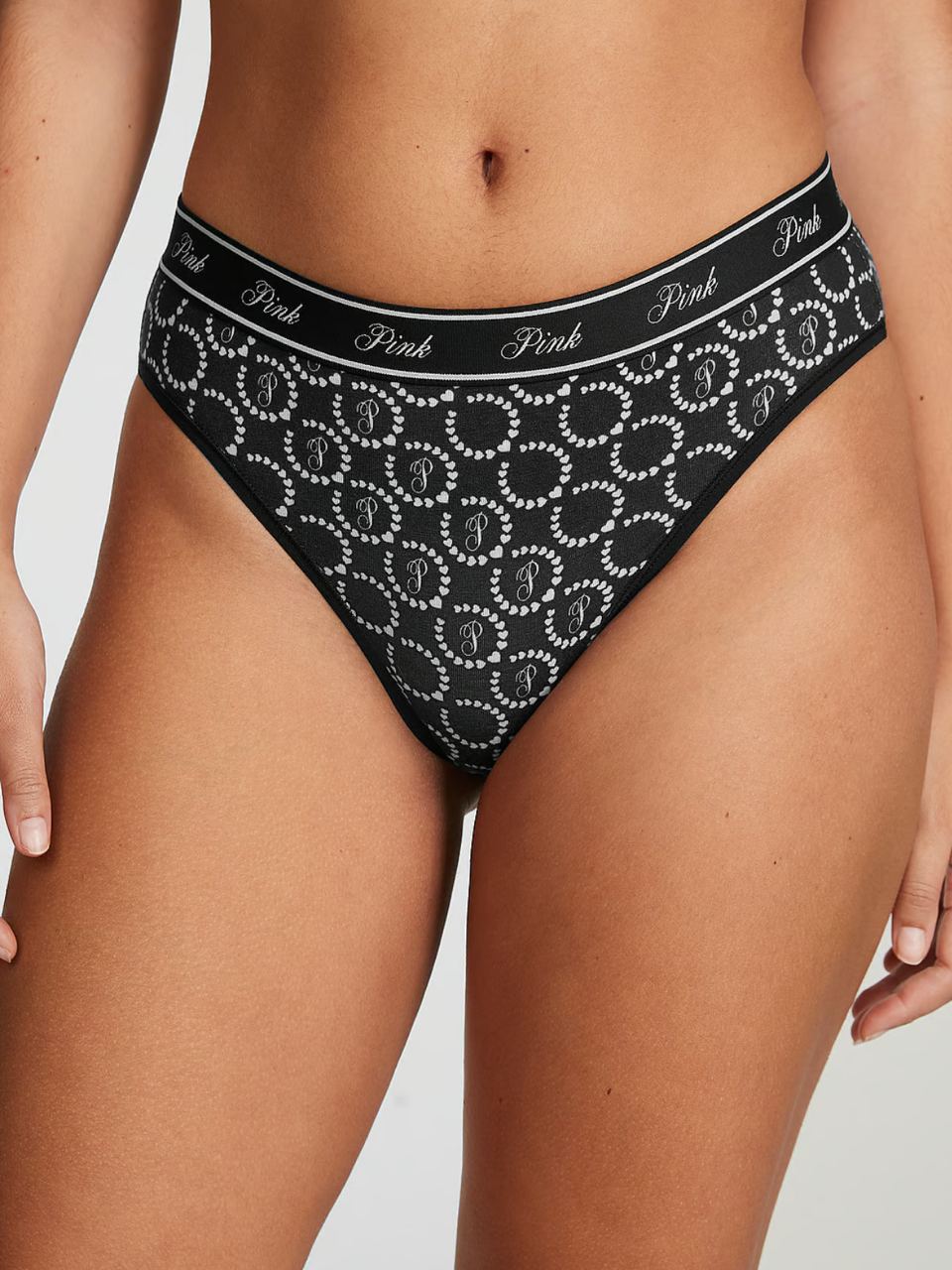 Tрусики від PINK - Logo Cotton Brazilian Panty