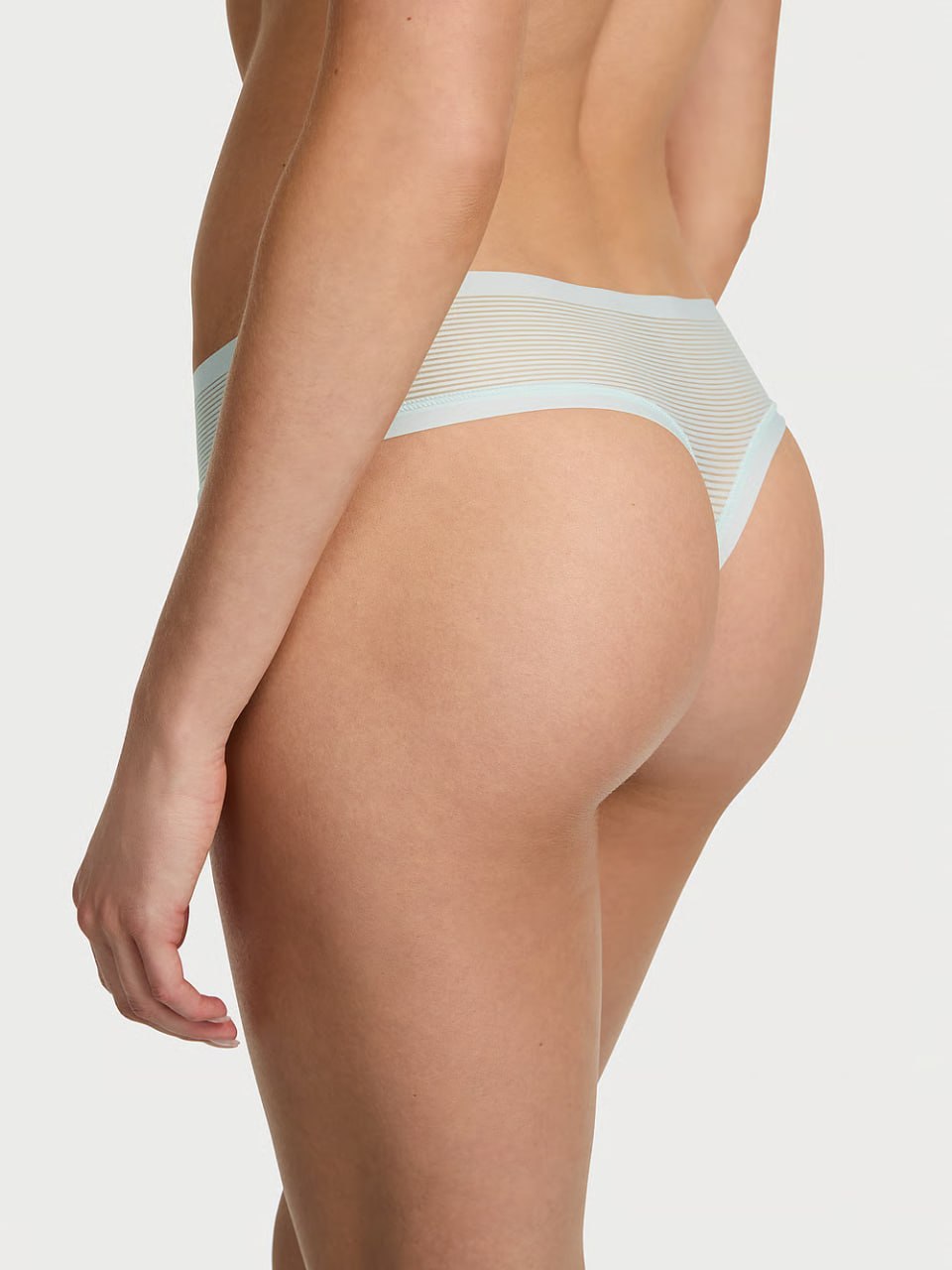Стрінги від Victoria’s Secret - No-Show Stripe Mesh Thong Panty
