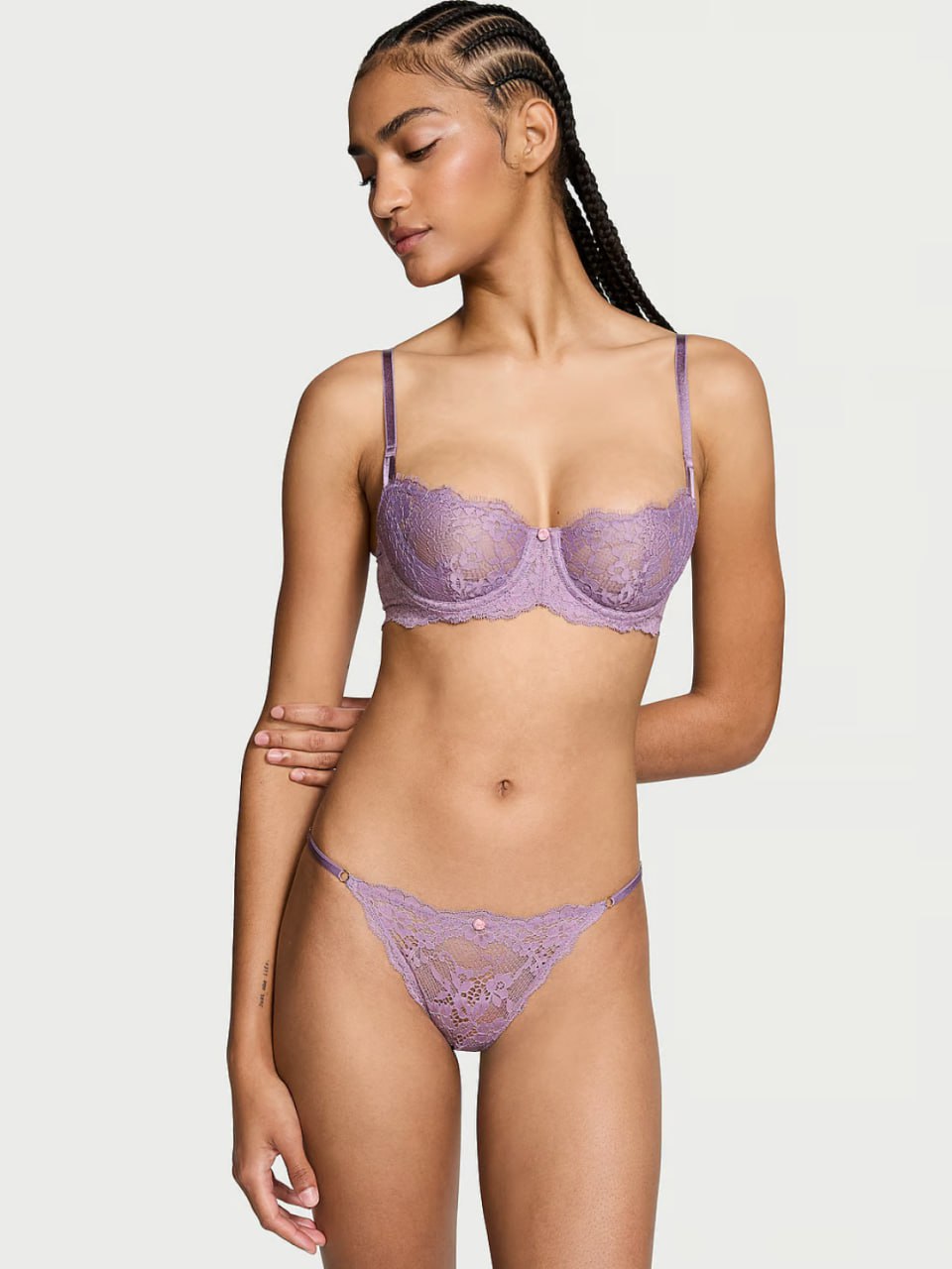 Мереживні трусики від Victoria’s Secret - Lace Adjustable String Bikini Panty