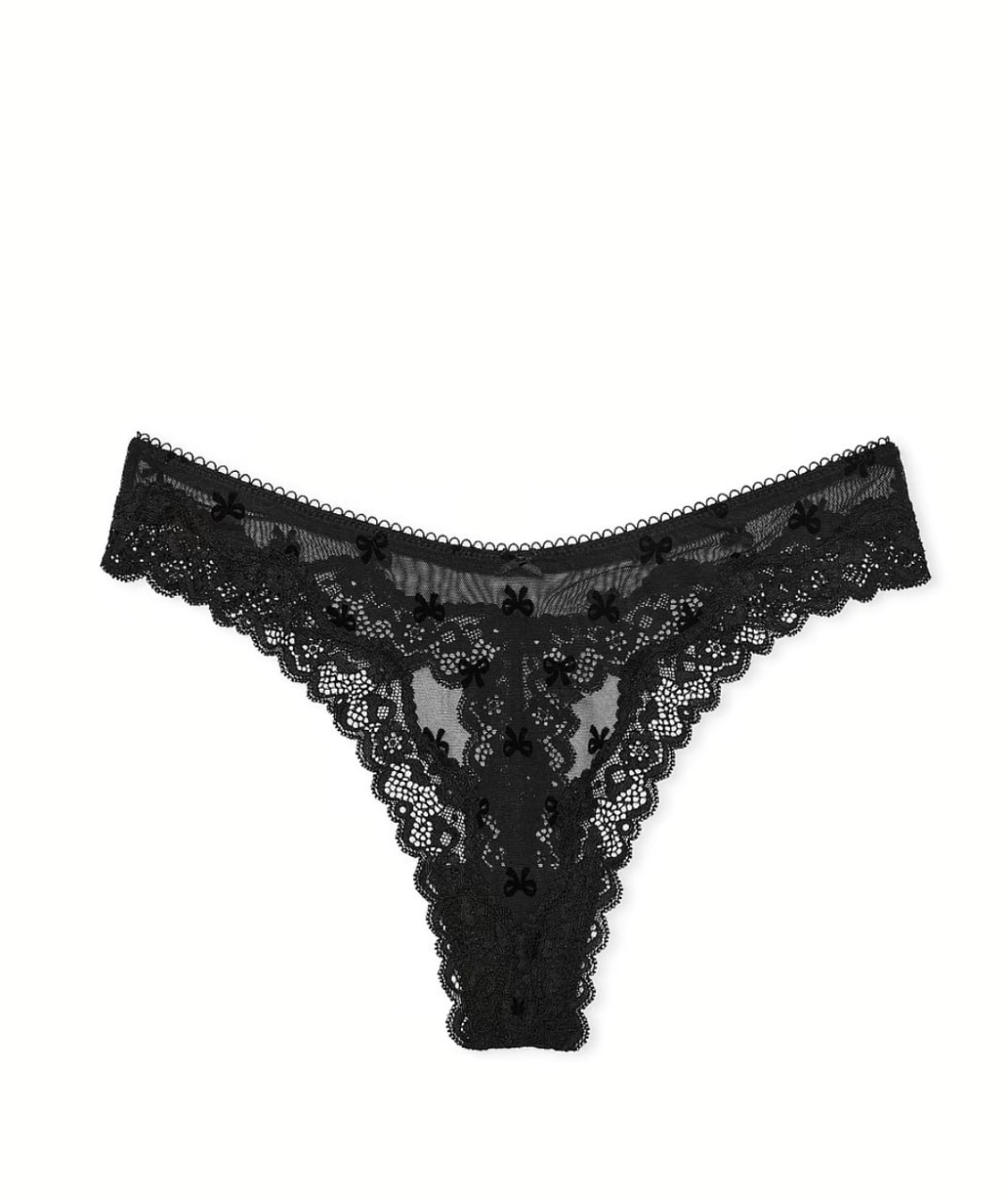 Мереживні стрінги від Victoria’s Secret - Tease Mesh Lace-Trim High-Leg Thong Panty