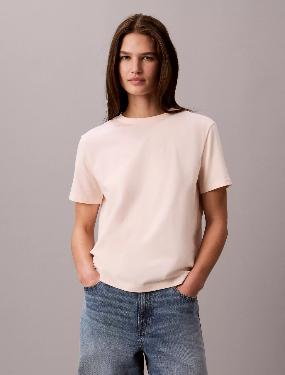 Жіноча футболка Calvin Klein Felt Logo Graphic Classic T-Shirt