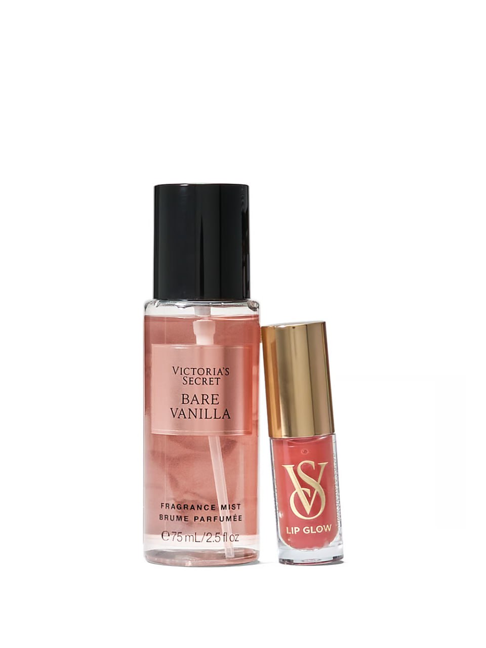 Подарунковий набір від Victoria's Secret - Bare vanilla & Clear Lip Glow