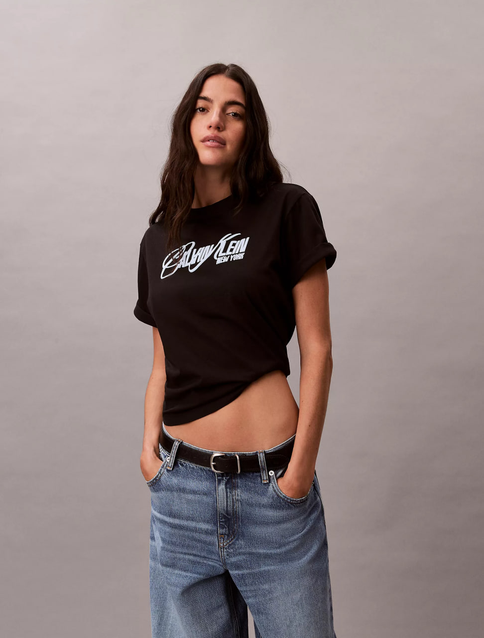 Жіноча футболка Calvin Klein Raised Logo Graphic Boxy T-Shirt
