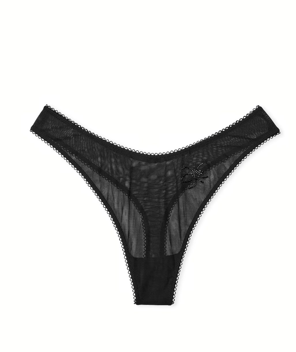 Стрінги з вишивкою від Victoria’s Secret - Flirty Mesh Thong Panty