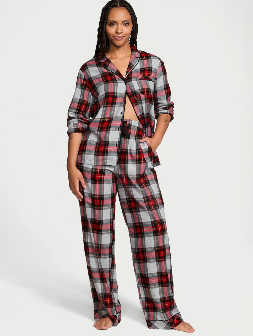 Піжамний комплект від Victoria's Secret - Flannel Long Pajama Set