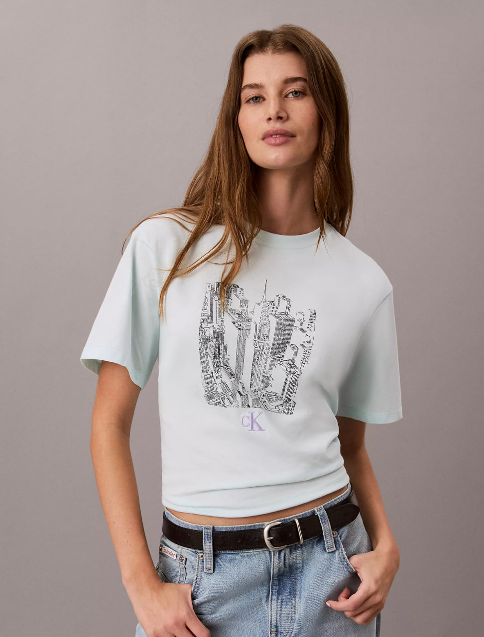 Жіноча футболка Calvin Klein Cityscape Graphic Crewneck Tee