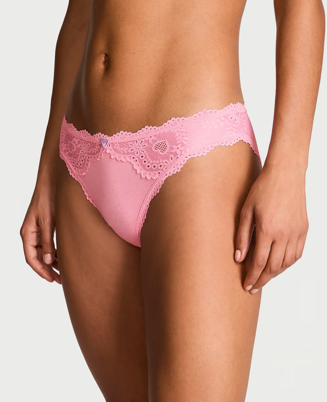 Трусики від Victoria’s Secret - Heart Eyelet Cotton Bikini Panty
