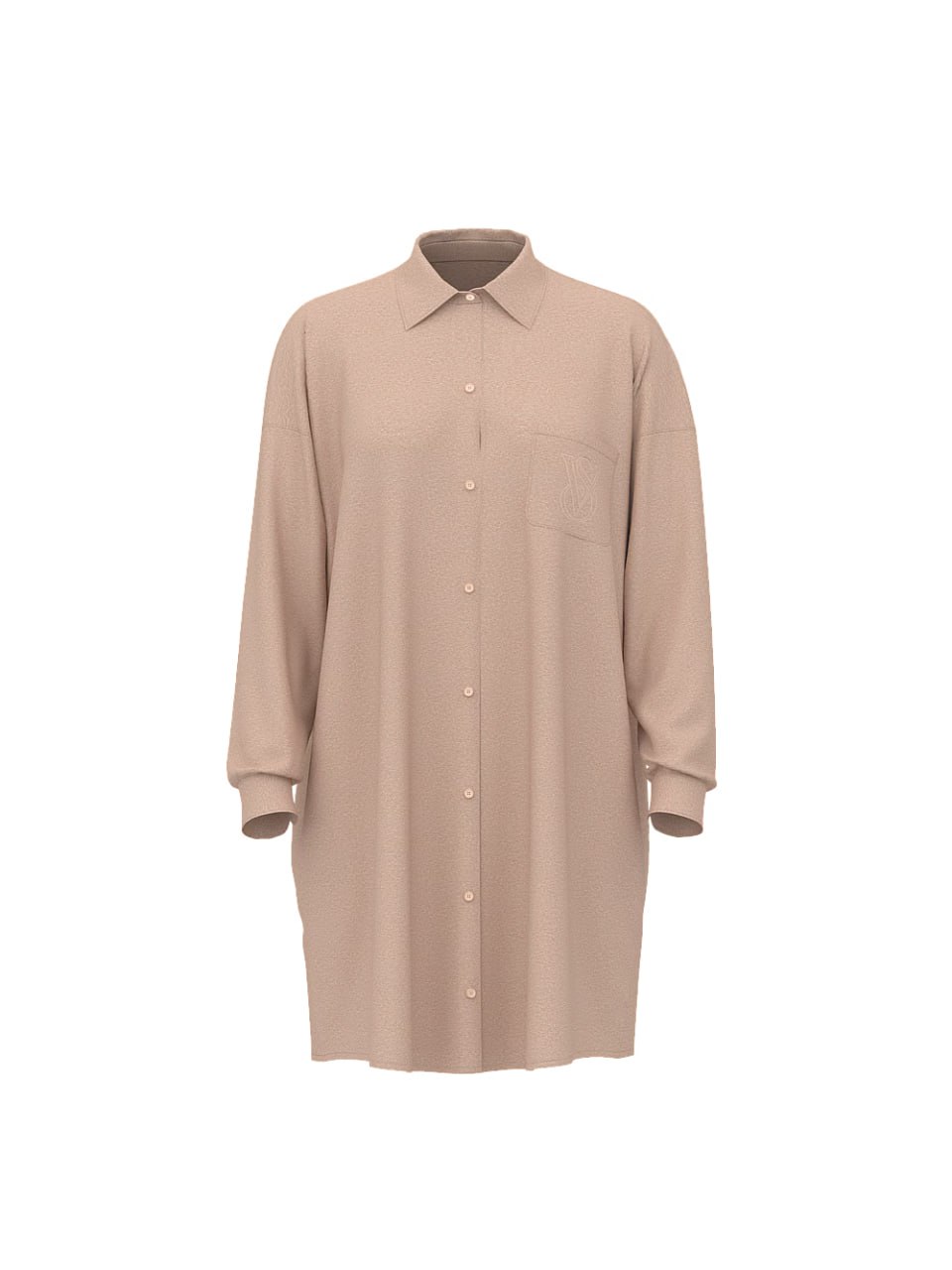 Жіноча нічна сорочка Victoria's Secret - Modal-Cotton Shimmer Button-Front Sleepshirt