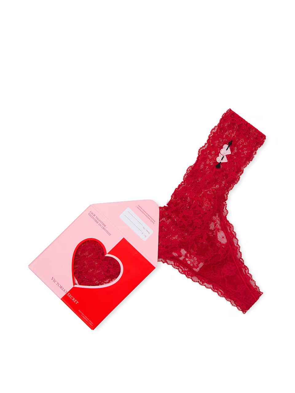 Мереживні cтрінги від Victoria’s Secret - Lacie Valentine Boxed Thong Panty